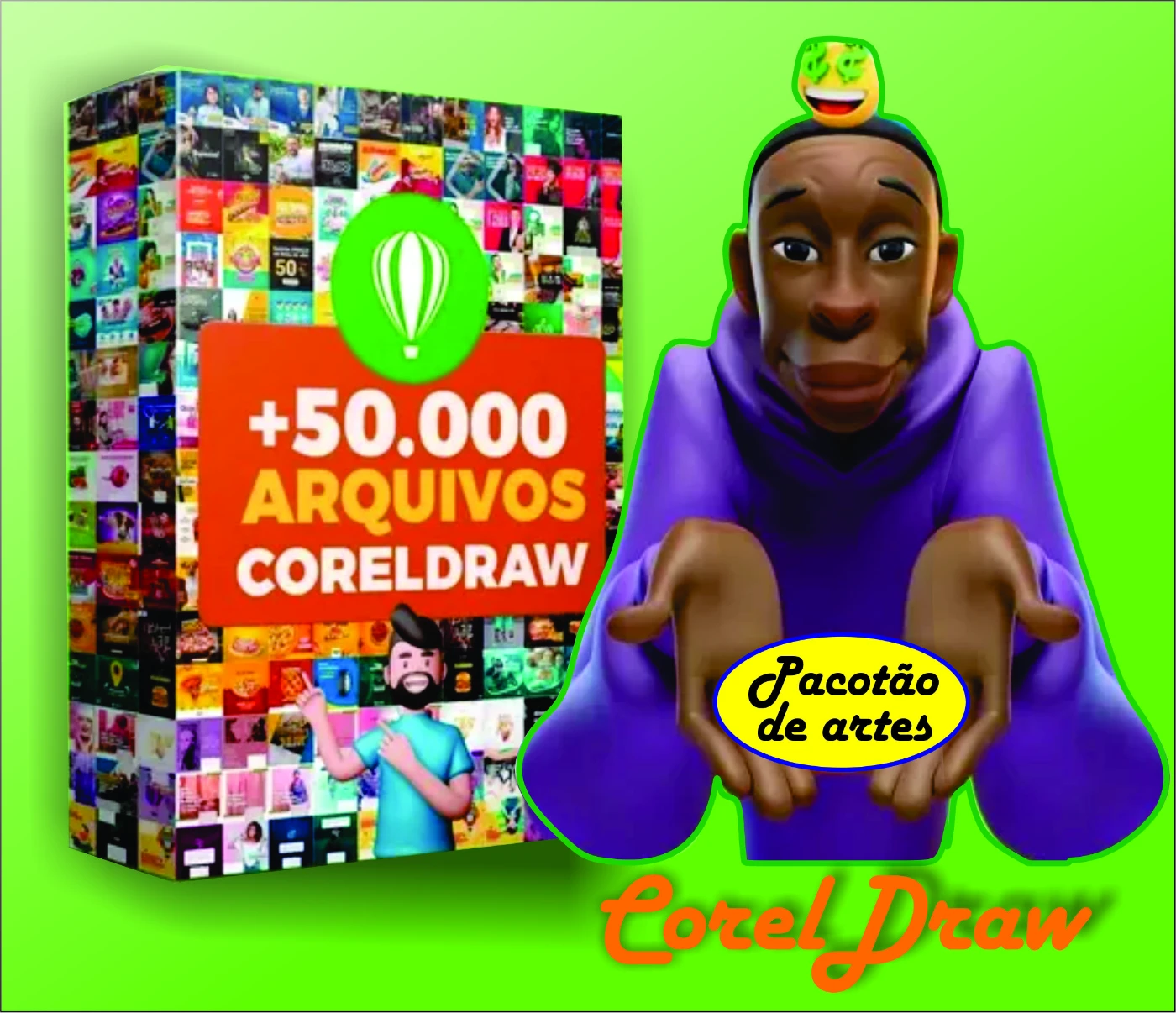 Mega Pacote Com Arquivos Premium Para Corel Draw - Social Media