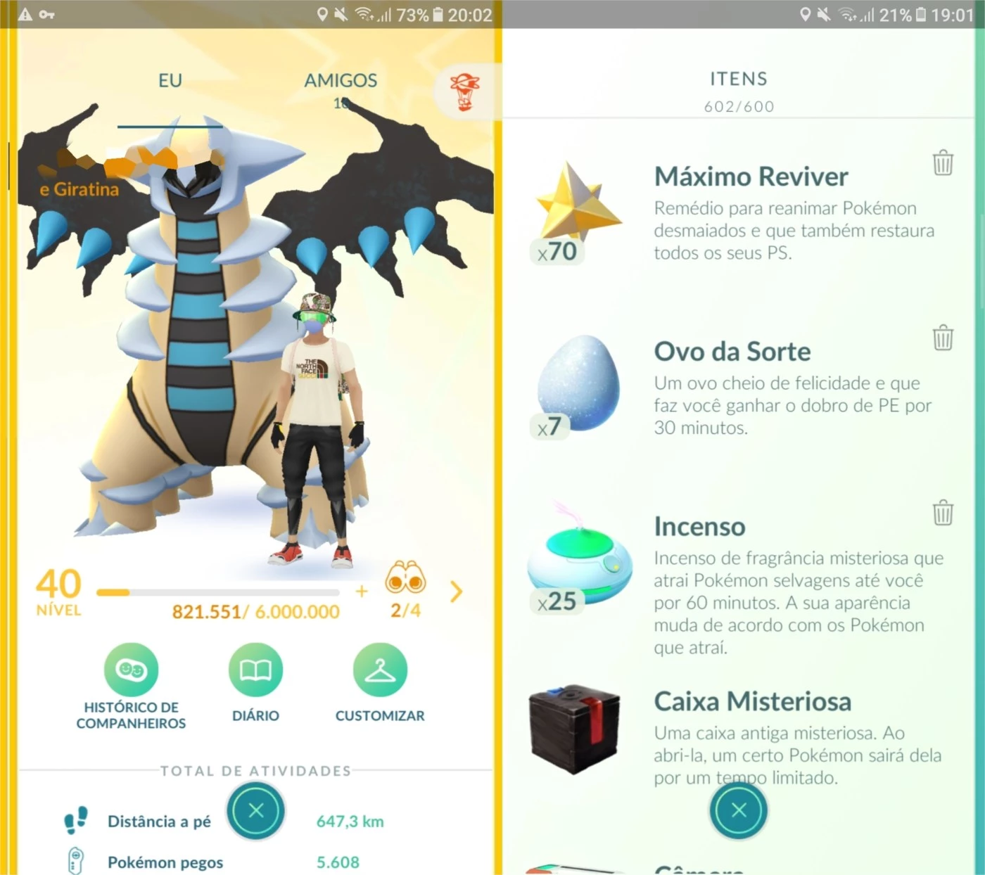 Conta de Pokémon GO lvl36 com 293 - Pokemon GO - GGMAX