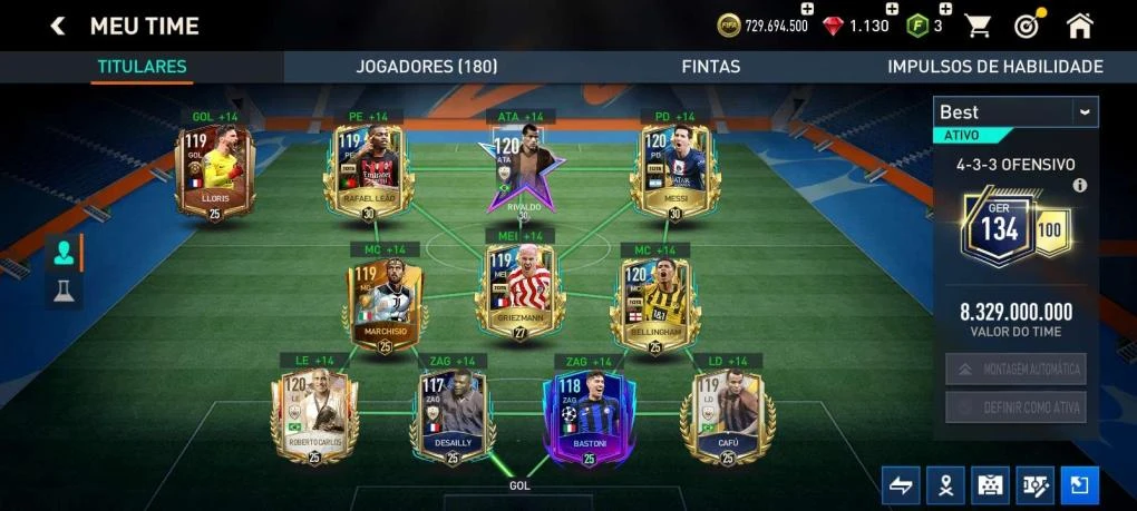 Conta Fifa Mobile Ger 135, Jogo de Videogame Usado 89229077