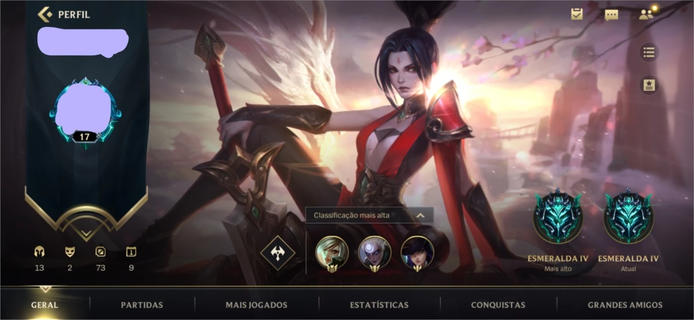 Conta Wild Rift ex Grao-Mestre Main - League of Legends: Wild Rift