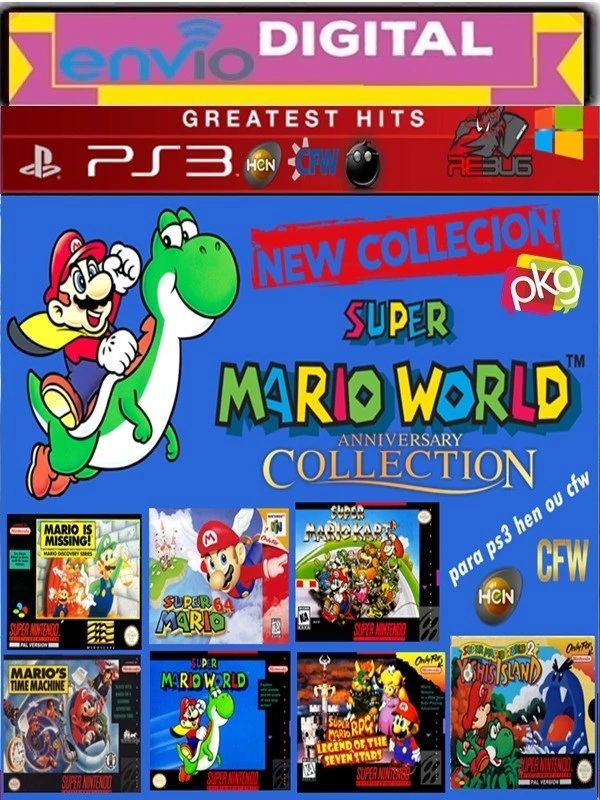 Super Mario World Para Pc Envio Imediato +10 Jogos Brinde