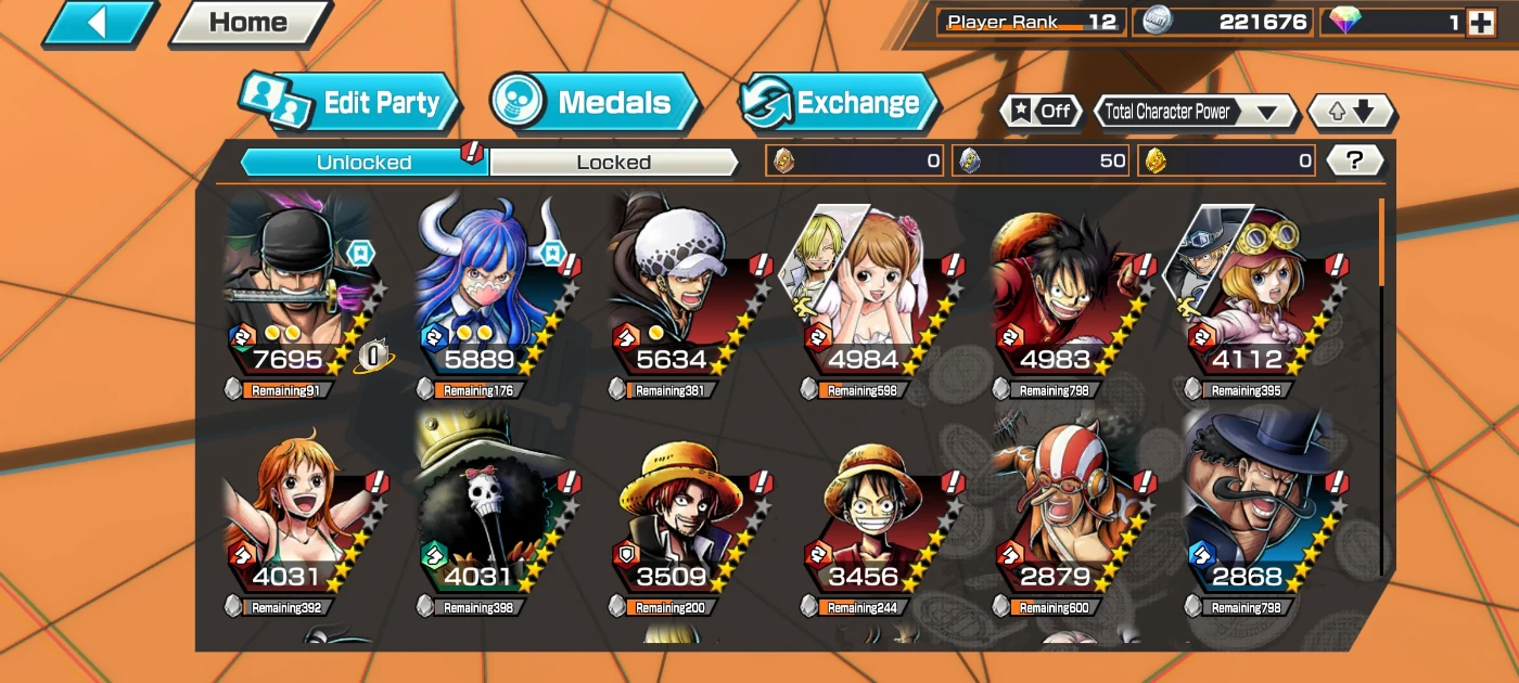 One Piece Bounty Rush - Uma Das Melhores Contas - Outros - DFG