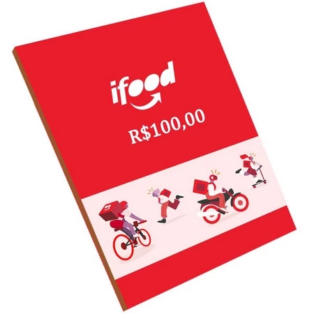 Comprar R$ 100 Reais Ifood Gift Card (BR) Saldo Carteira