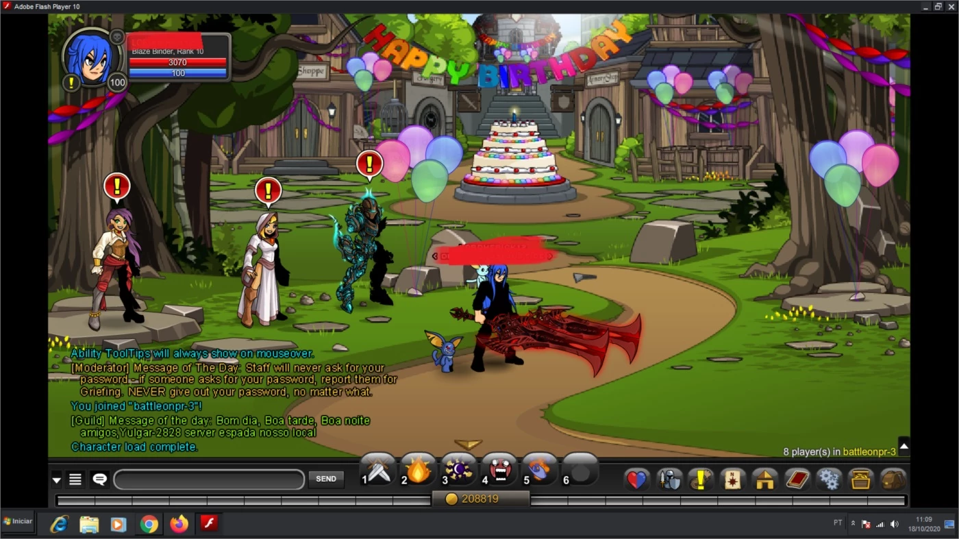 Conta Aqw Endgame 11 Anos - Adventure Quest World - DFG