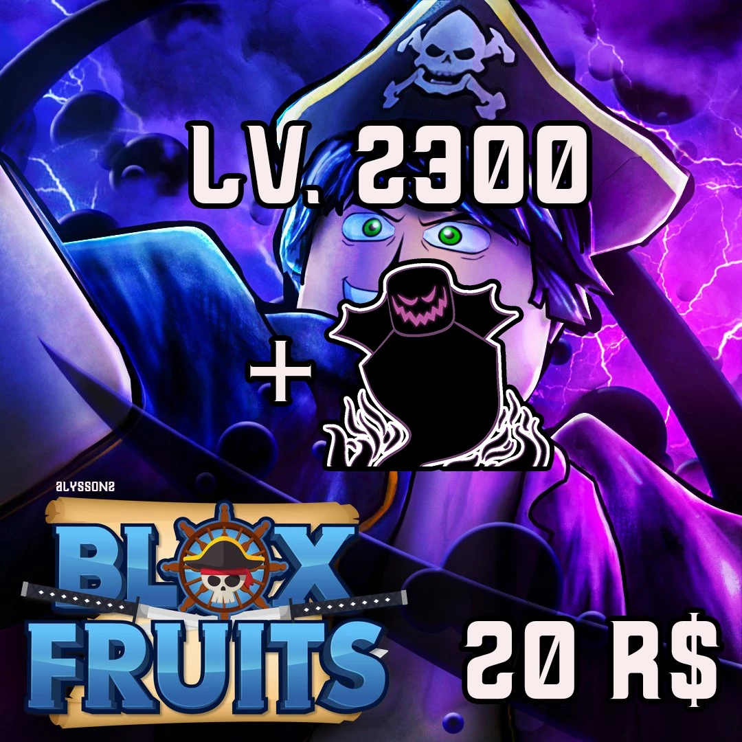 Roblox Blox Fruit Lv. 2300 Com Fruta Shadow - Others - DFG