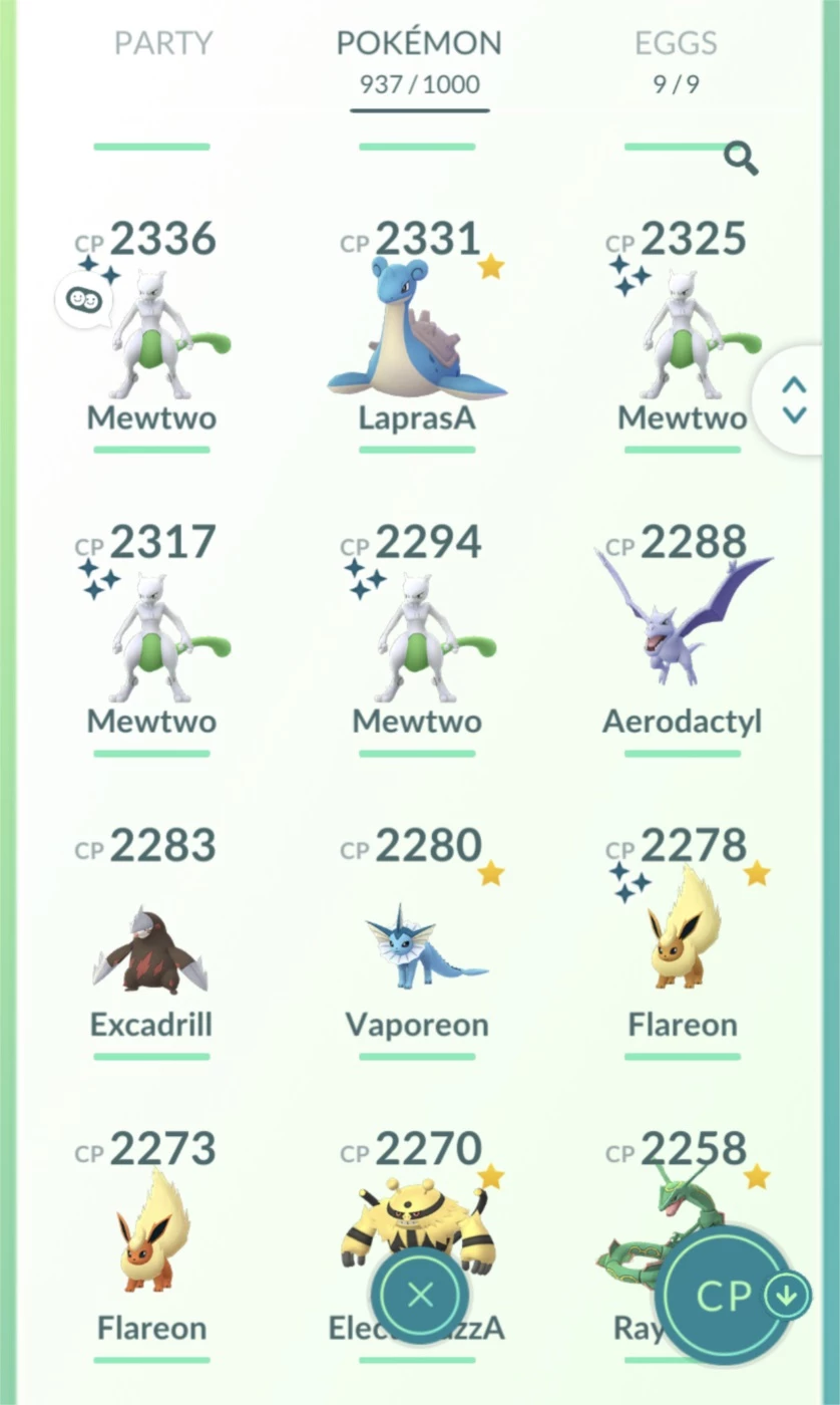 Mewtwo shiny/Leia descrição - Pokemon GO - GGMAX