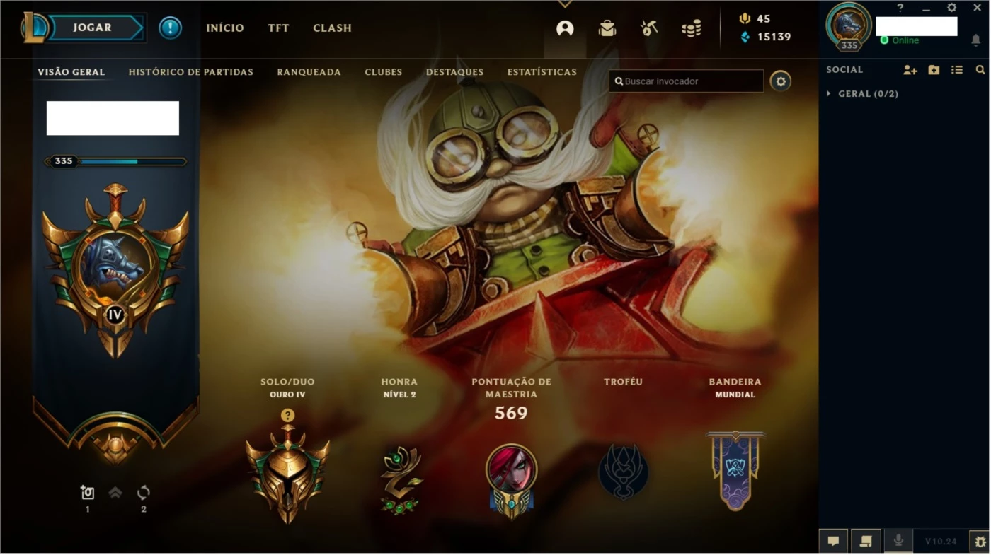 League of Legends | Conta de LoL lvl 335 bronze 1 ranqueada