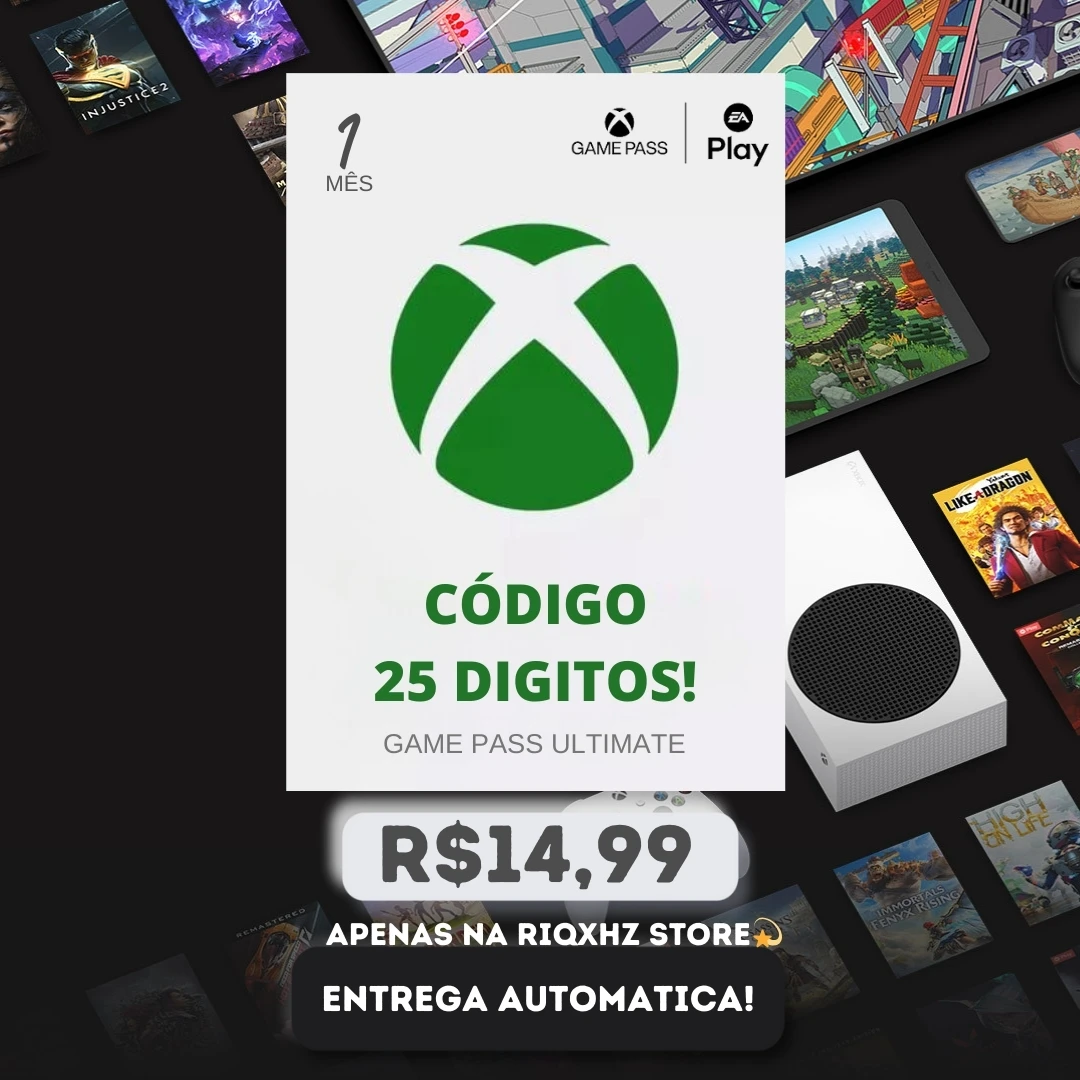 Xbox Game Pass Ultimate Codigo 25 Digitos 1 Mês - Assinaturas E Premium -  DFG