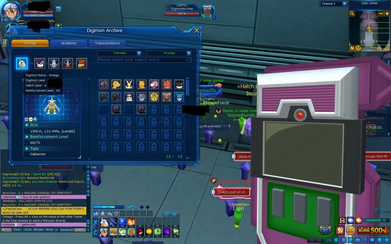 Conta Ladmo ( Omegamon ) Mid Game - Digimon Masters Online - DFG