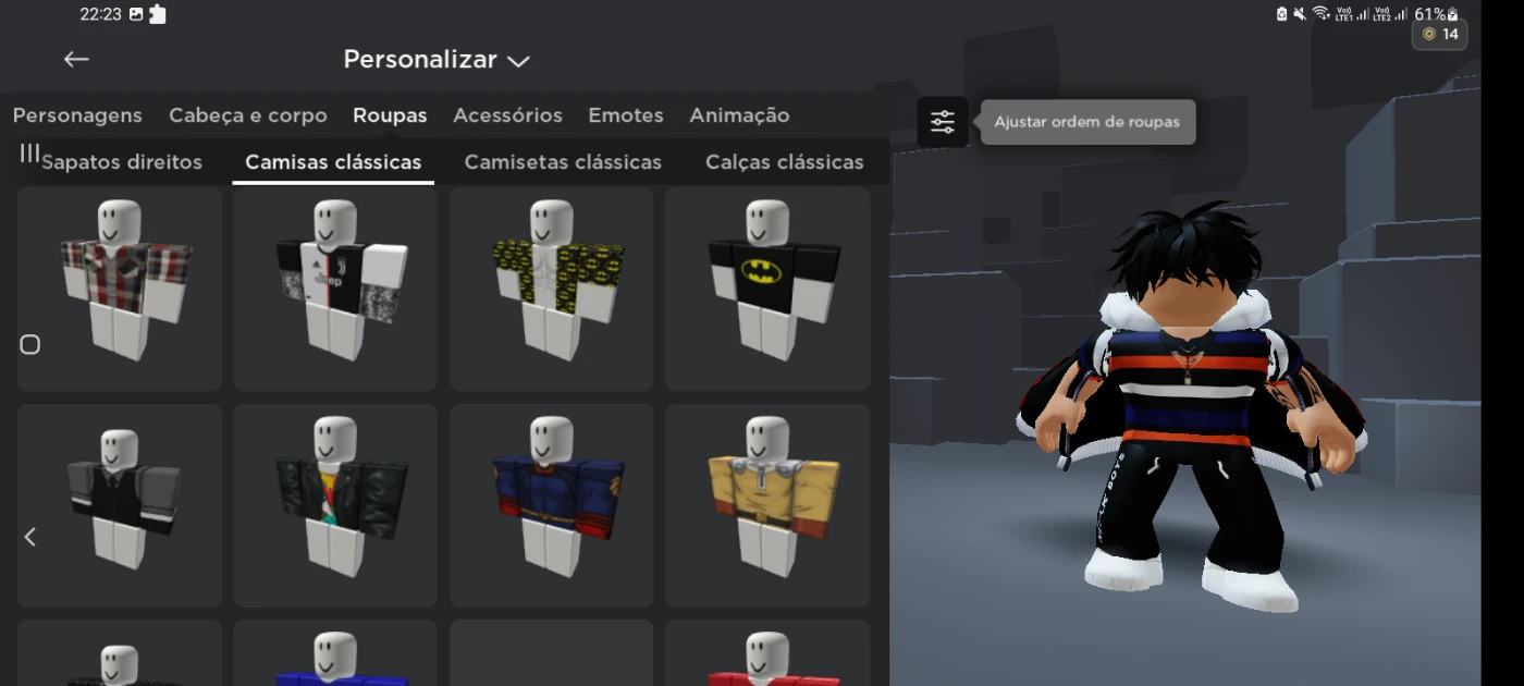 Conta De Roblox Com Roupas E Upada Em Diversos Jogos - DFG