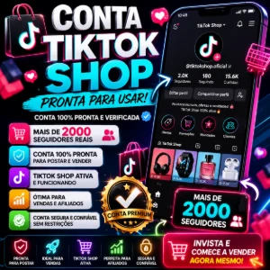 Conta TikTok Shop Pronta para Postar - Redes Sociais