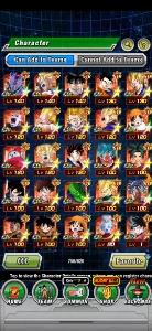 +100 chars SSR e LR Rank 416 DBZ Dokkan Battle - Others