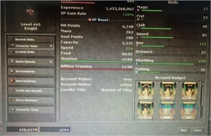 EK 445 + RP 150 + MS 129 + Makers + 151 TC - 25% LOYALTY - Tibia