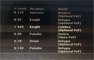 EK 445 + RP 150 + MS 129 + Makers + 151 TC - 25% LOYALTY - Tibia
