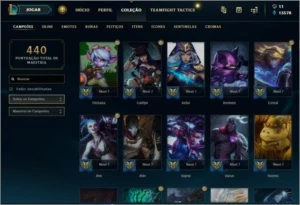 CONTA DE  LOL PLAT 1 - 395 SKINS - League of Legends