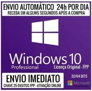 Licença Windows 10 Pro 32/64 Bits - Esd  - Softwares e Licenças