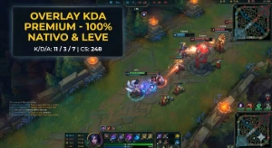 Overlay de Métricas KDA Premium para OBS Studio