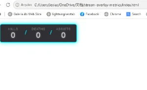 Overlay de Métricas KDA Premium para OBS Studio - Arte Digital Artes Canva