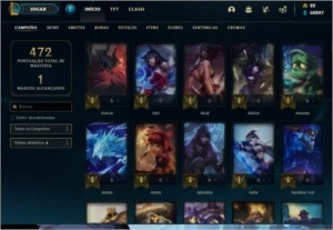 Conta LOL todos os campeãos 125 skins - League of Legends