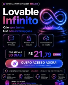 Lovable Pro Inifinite • Acesso LOVABLACK R$ 21,79 + brinde - Inteligência Artificial