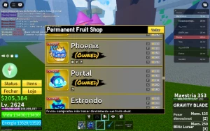 conta blox fruits boa demais 6 perm a preço de banana - Roblox