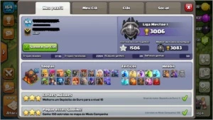 CV10 - LVL 164 - COM TROCA DE NOME - LÍDER DE CLÃ NV10 - Clash of Clans