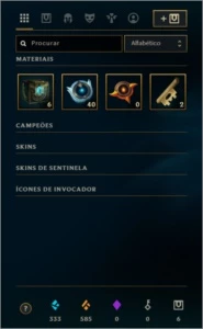 Conta g5 20 campeões - 1 skin - League of Legends LOL