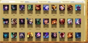 CONTA GOLD 1 + 79 Champions + 49 skins - League of Legends LOL