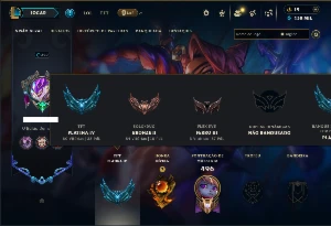 Bronze 2 com TODOS os Champs e 110 Skins +2 Prestigios - League of Legends LOL