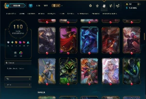 Bronze 2 com TODOS os Champs e 110 Skins +2 Prestigios - League of Legends LOL