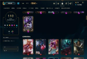 Bronze 2 com TODOS os Champs e 110 Skins +2 Prestigios - League of Legends LOL