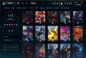 Bronze 2 com TODOS os Champs e 110 Skins +2 Prestigios - League of Legends LOL