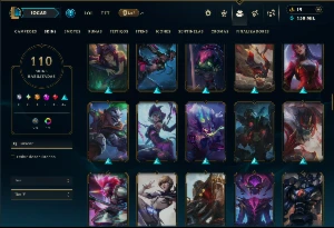 Bronze 2 com TODOS os Champs e 110 Skins +2 Prestigios - League of Legends LOL