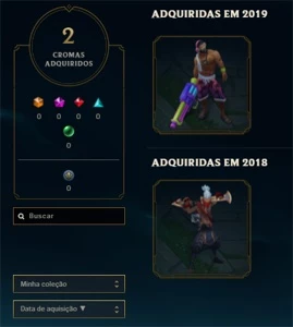 CONTA LOL 123 SKINS UNRANKED - League of Legends