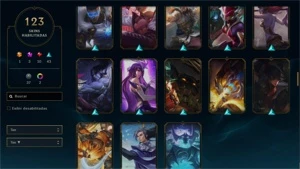 CONTA LOL 123 SKINS UNRANKED - League of Legends