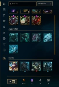CONTA LOL 123 SKINS UNRANKED - League of Legends