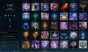 CONTA LOL 123 SKINS UNRANKED - League of Legends