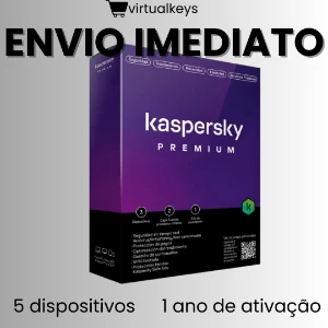 Kaspersky Premium Antivírus - 5 dispositivos - Softwares e Licenças