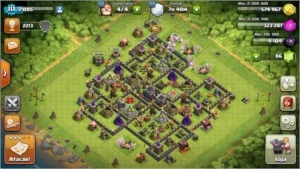 CONTA CLASH OF CLANS CV 9 FULL