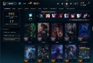 Conta Unranked com 100 Champs e 48 Skins ( MID / TOP / ADC ) - League of Legends LOL