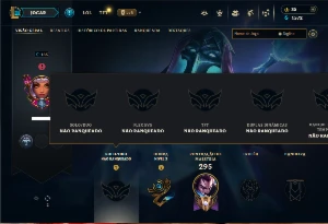 Conta Unranked com 100 Champs e 48 Skins ( MID / TOP / ADC )