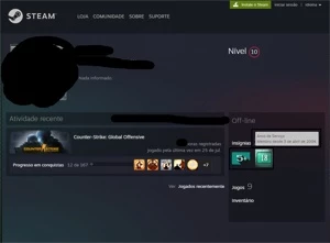CONTA STEAM 18 ANOS - MEDALHAS DE 5 E 10 ANOS DE SERVIÇO - Counter Strike CS