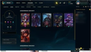 CONTA LEAGUE OF LEGENDS LEVEL 32 EDIÇÃO 10 ANOS LOL