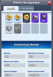 Conta Clash Royale 4000 gemas 800k ouro