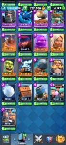 Conta Clash Royale 4000 gemas 800k ouro