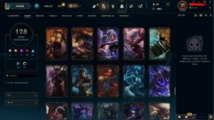 Conta league of legends|Level 315| 128 Skins | + 100 champ LOL