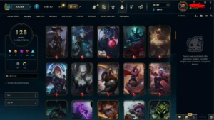 Conta league of legends|Level 315| 128 Skins | + 100 champ LOL