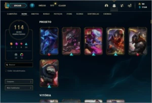Conta lol com várias skins - League of Legends