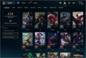 Conta lol com várias skins - League of Legends