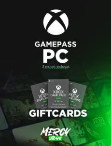 Xbox Gamepass PC 3 Mêses - Código 25 Dígitos - Contas novas - Gift Cards